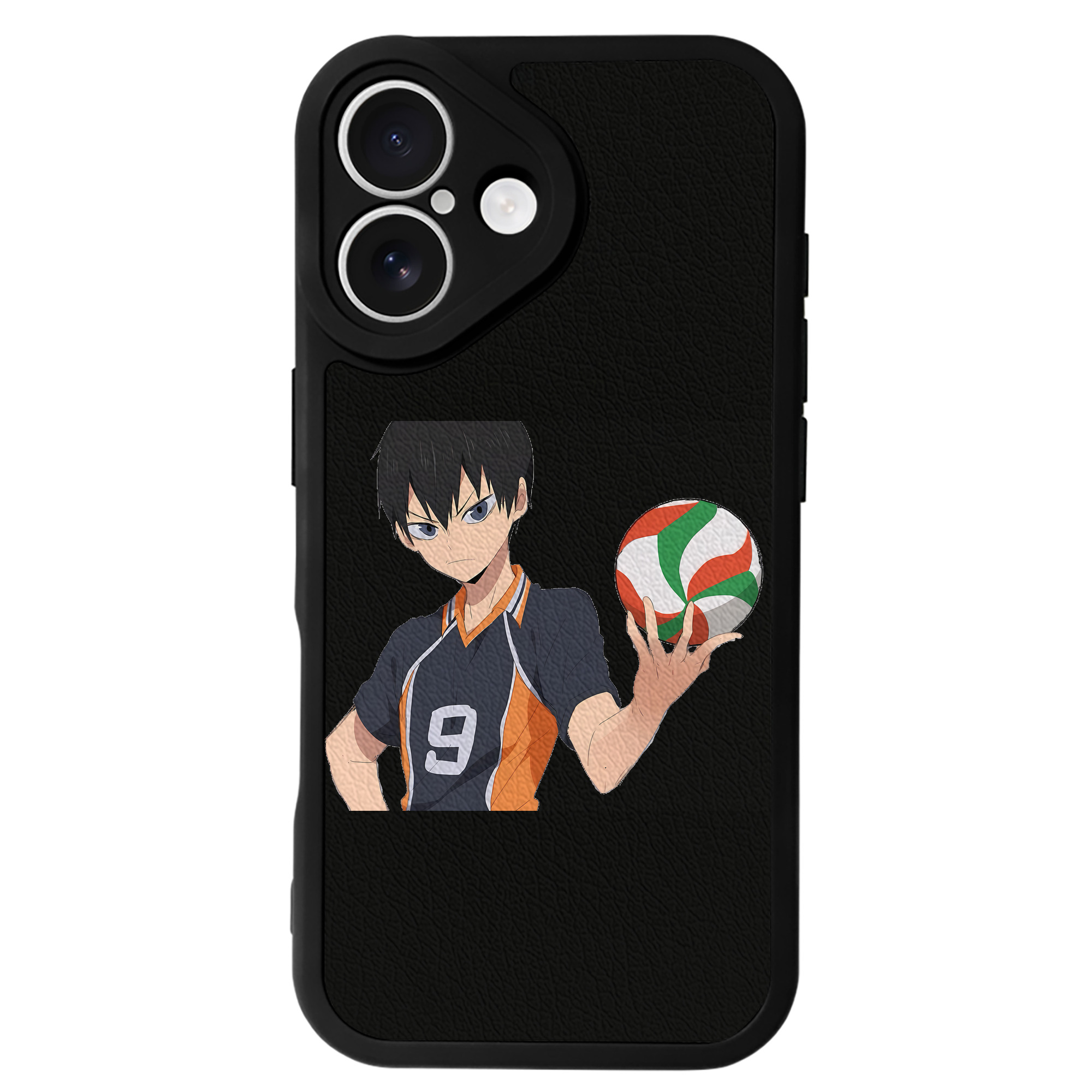 （画像用） ハイキュー!! Haikyu!! 【iPhone 16シリーズ対応】シリコンスマホケース（レザー調） 材質：シリコン